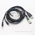 Usb to stereo jack cable to male cable